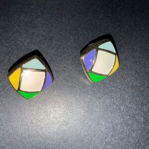 Colorful Geometric Earrings